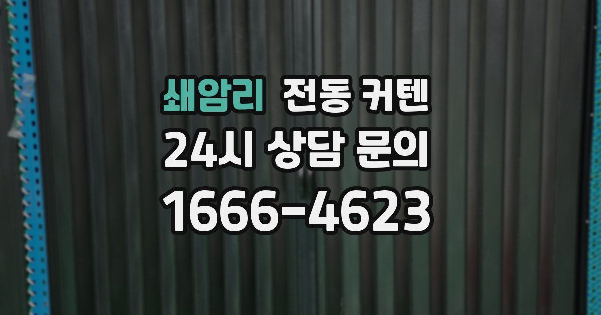 쇄암리 전동 커텐