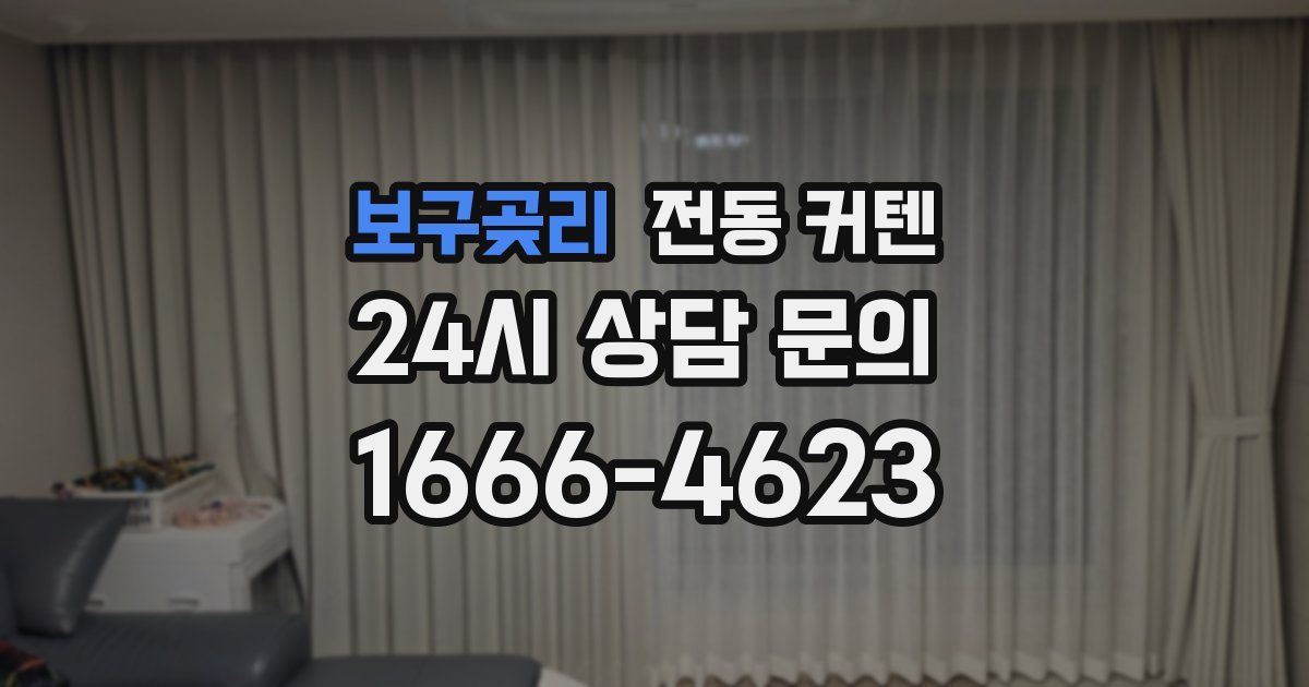 보구곶리 전동 커텐