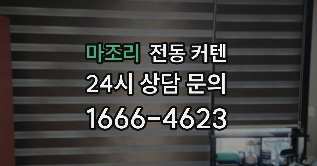 마조리 전동 커텐