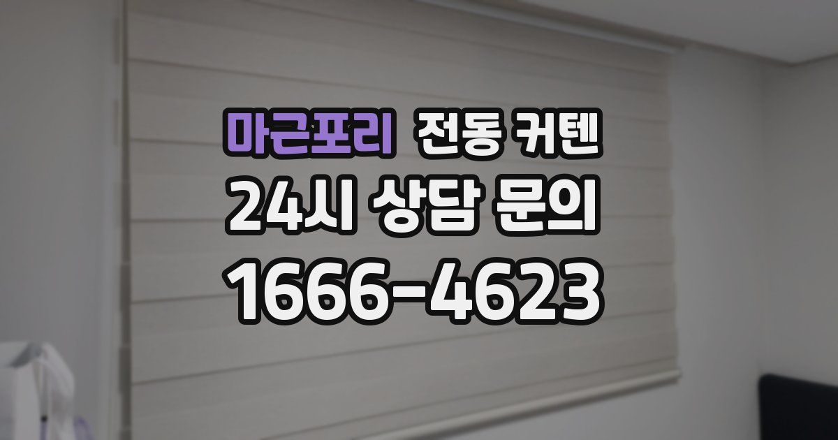 마근포리 전동 커텐