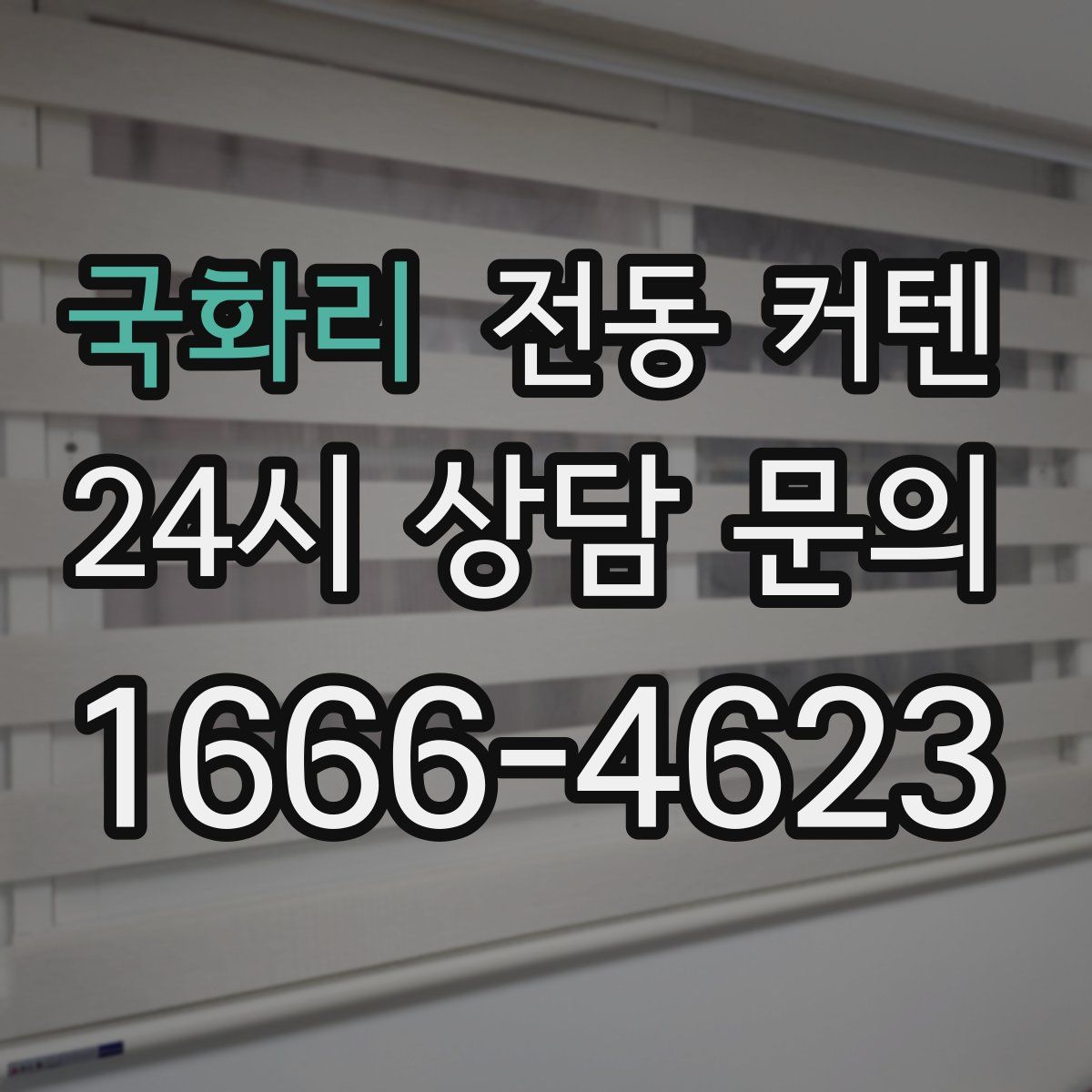 국화리 전동 커텐