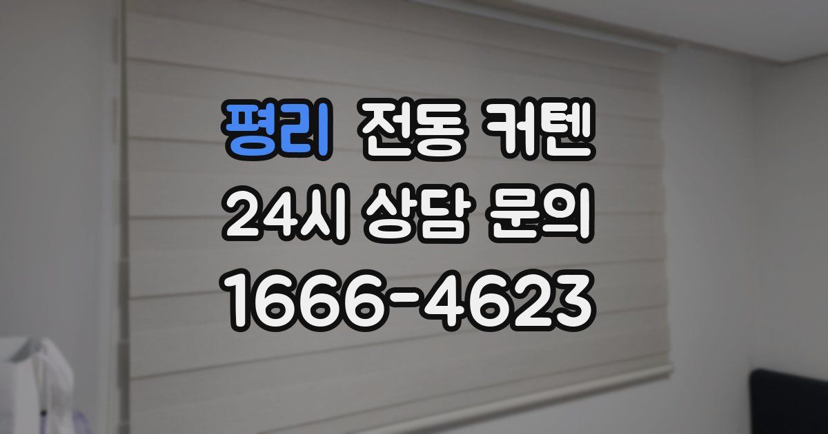 평리 전동 커텐