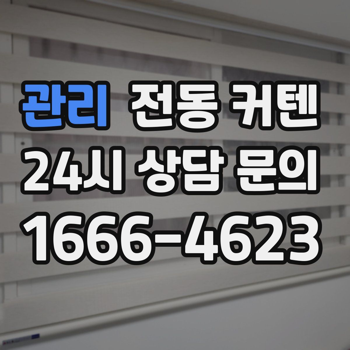 관리 전동 커텐