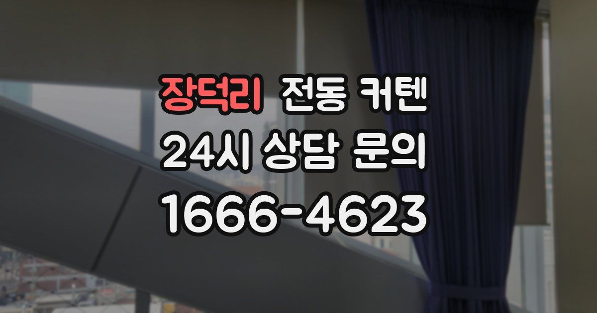 장덕리 전동 커텐