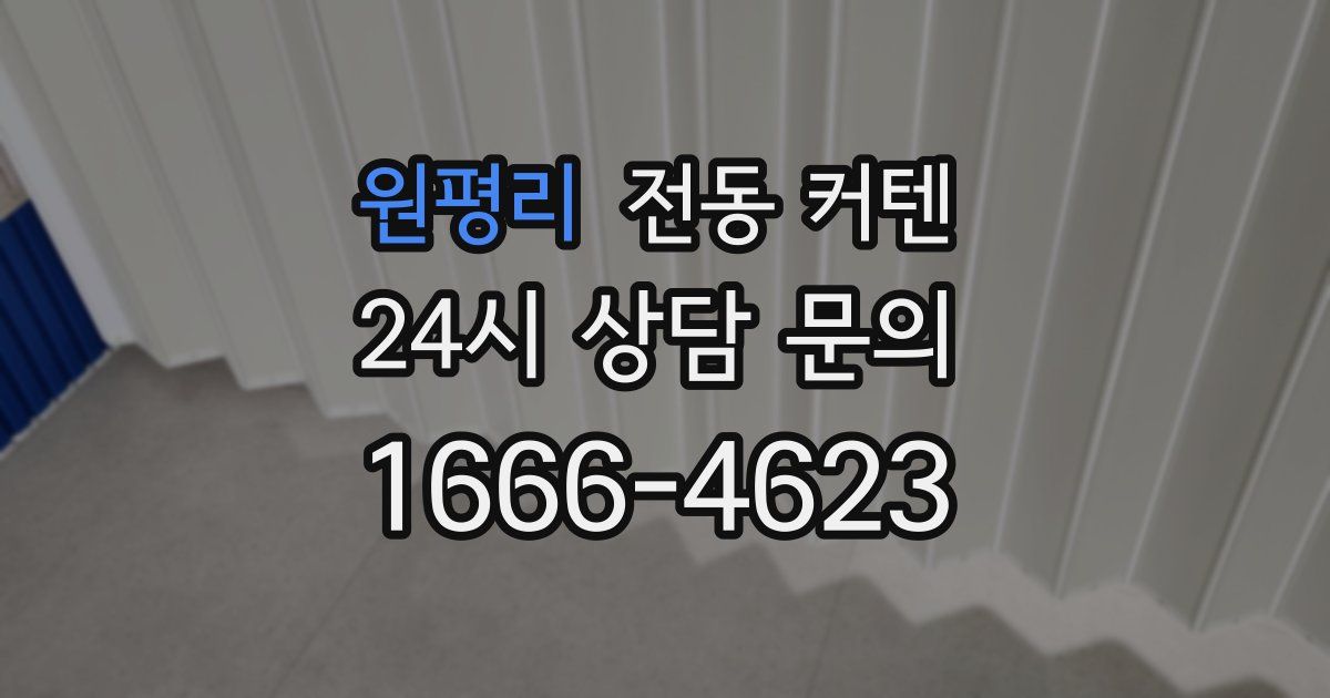 원평리 전동 커텐
