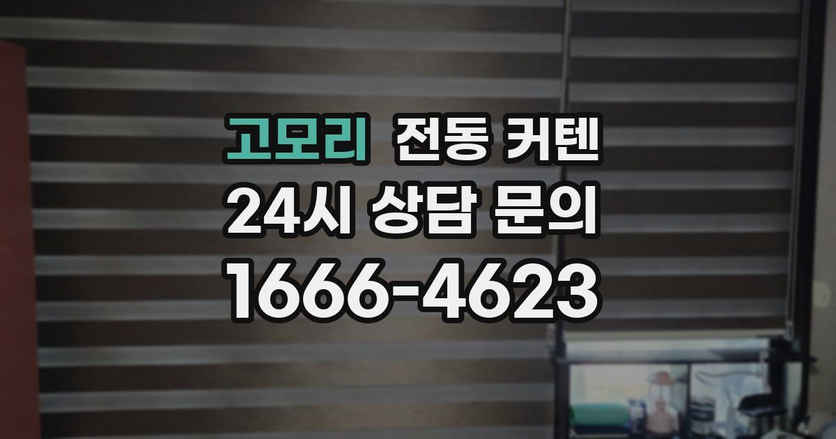 고모리 전동 커텐