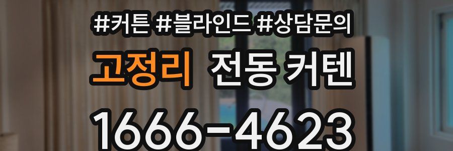 고정리 전동 커텐