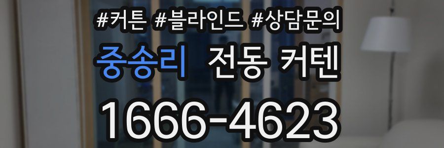 중송리 전동 커텐
