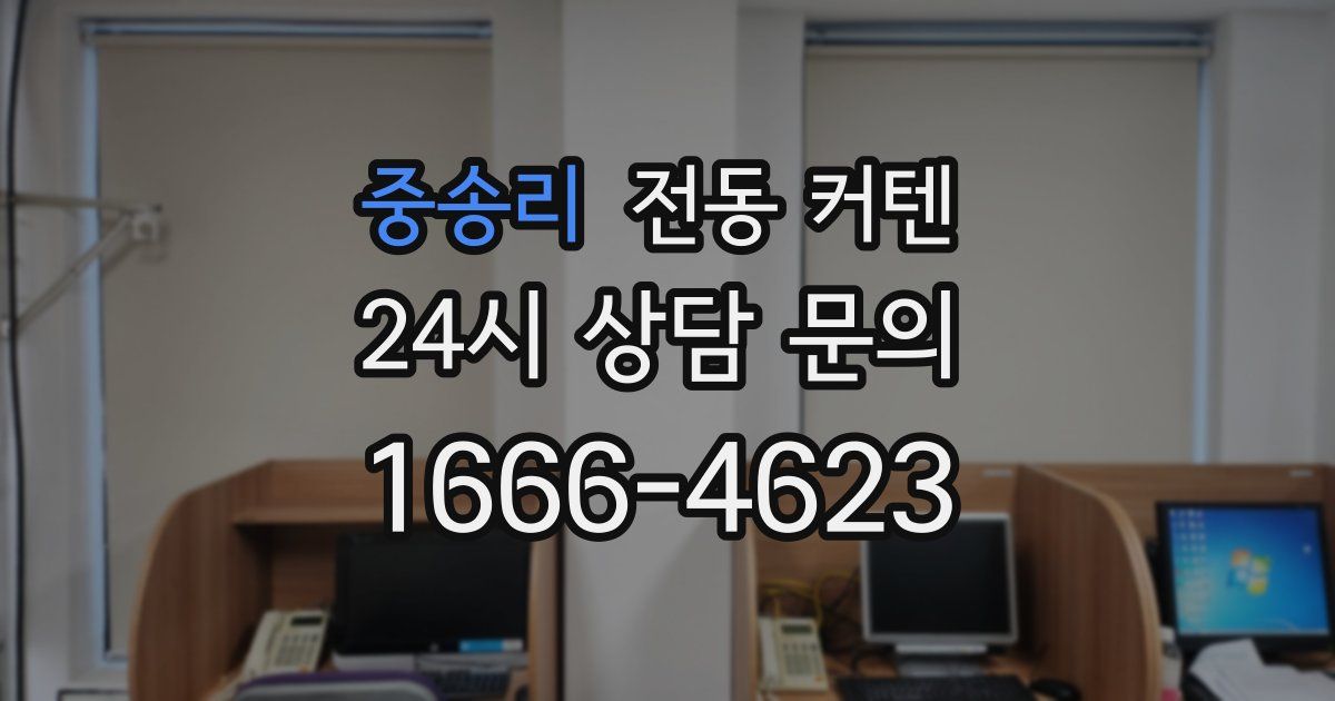 중송리 전동 커텐