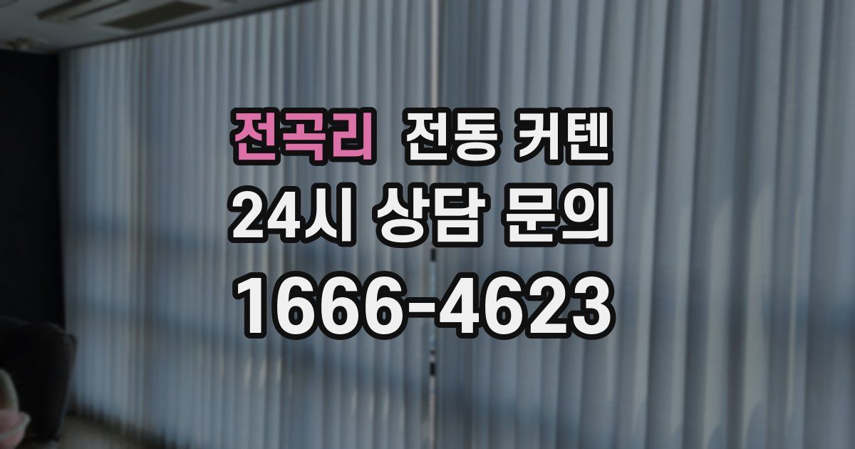 전곡리 전동 커텐