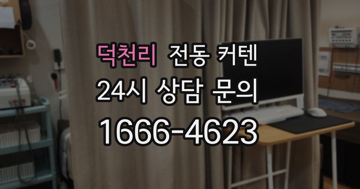 덕천리 전동 커텐