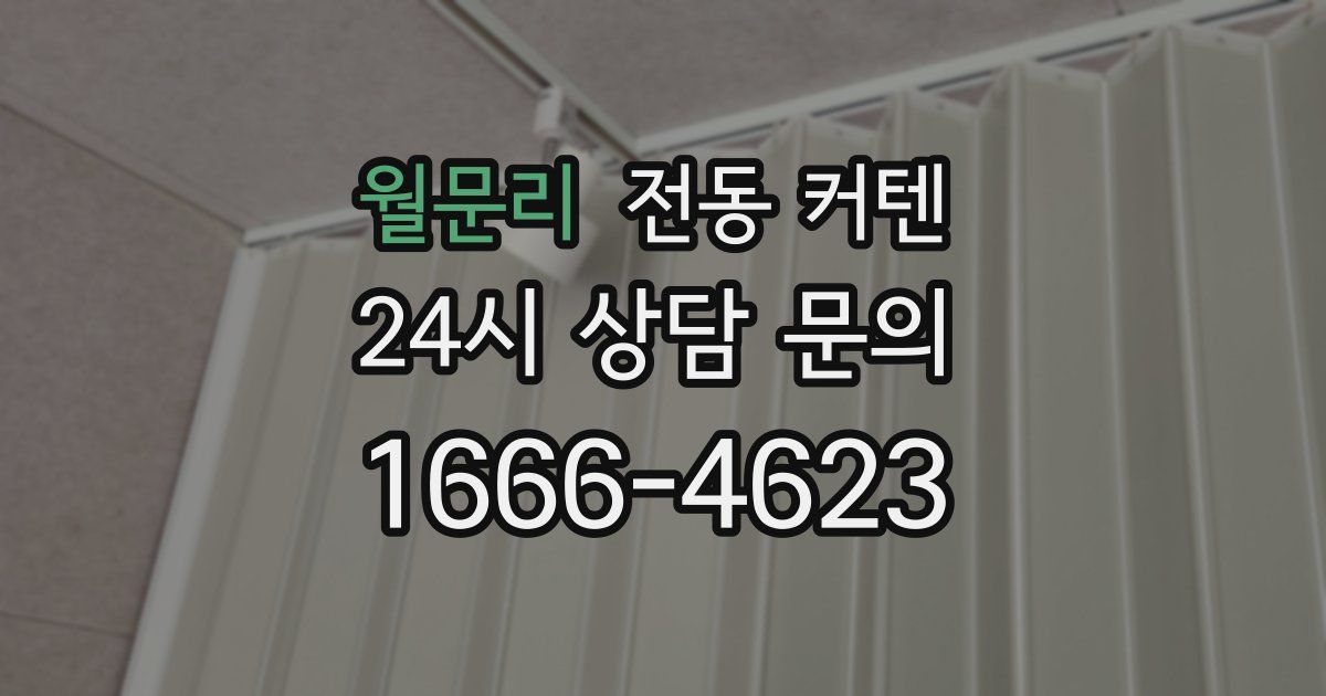 월문리 전동 커텐