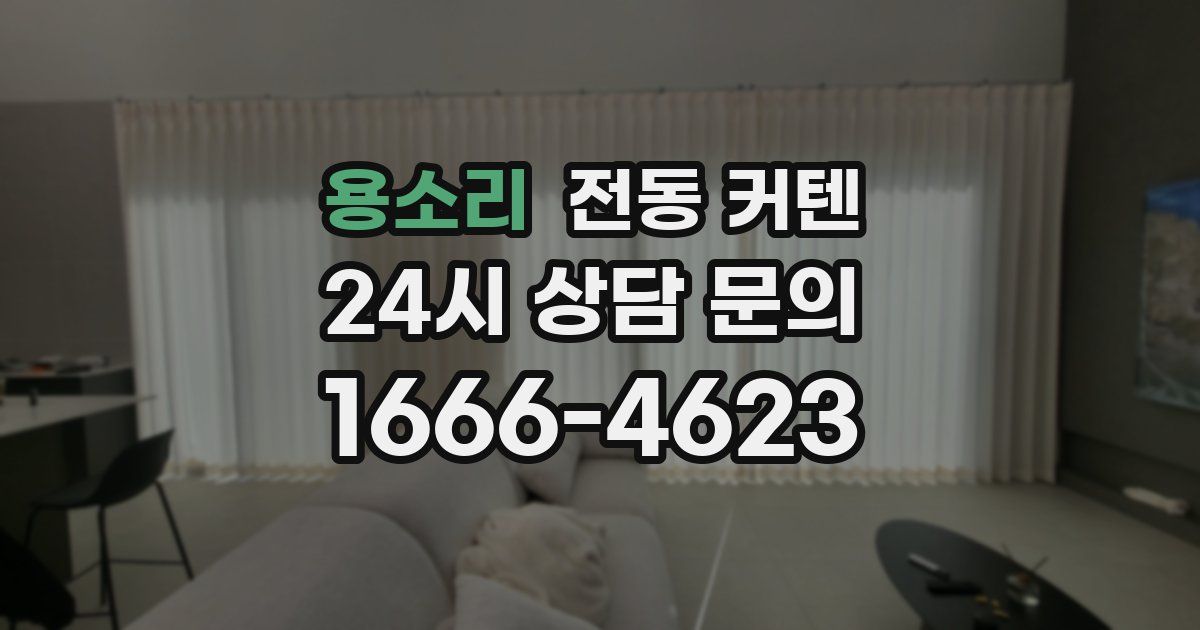 용소리 전동 커텐