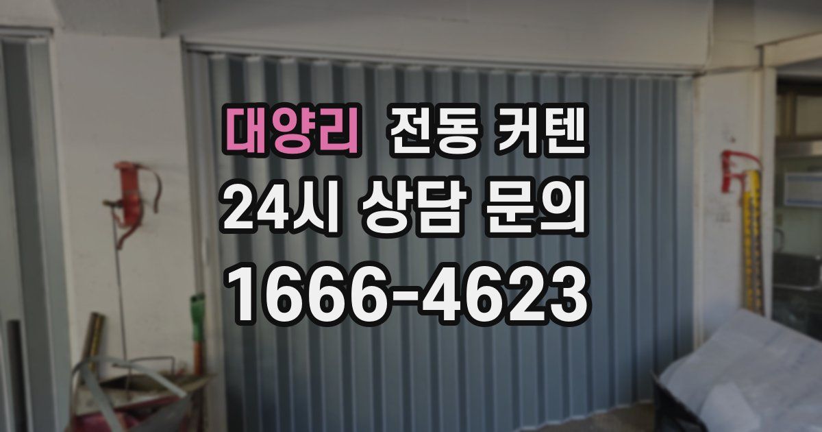 대양리 전동 커텐