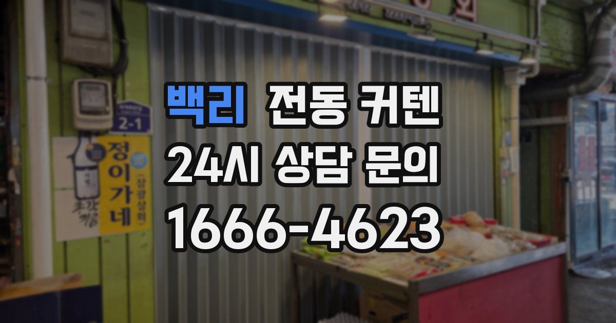 백리 전동 커텐