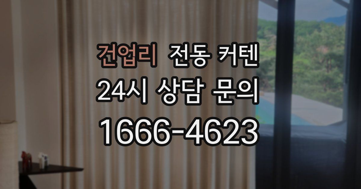건업리 전동 커텐