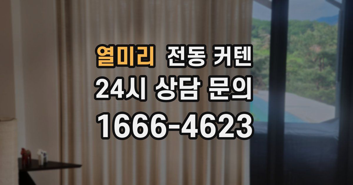 열미리 전동 커텐