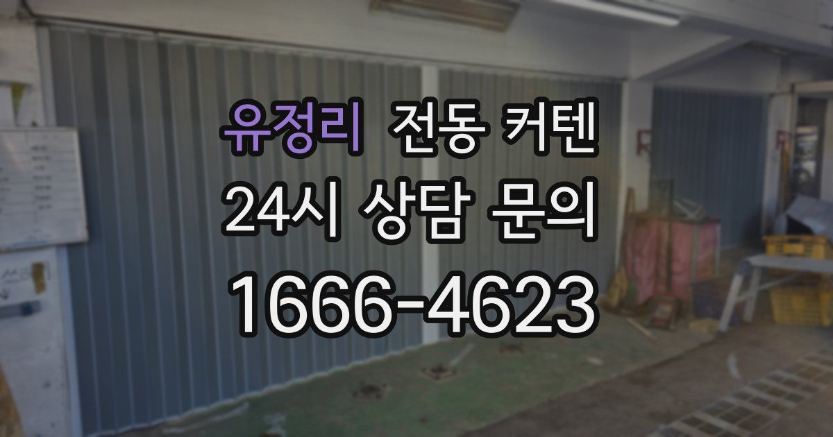 유정리 전동 커텐