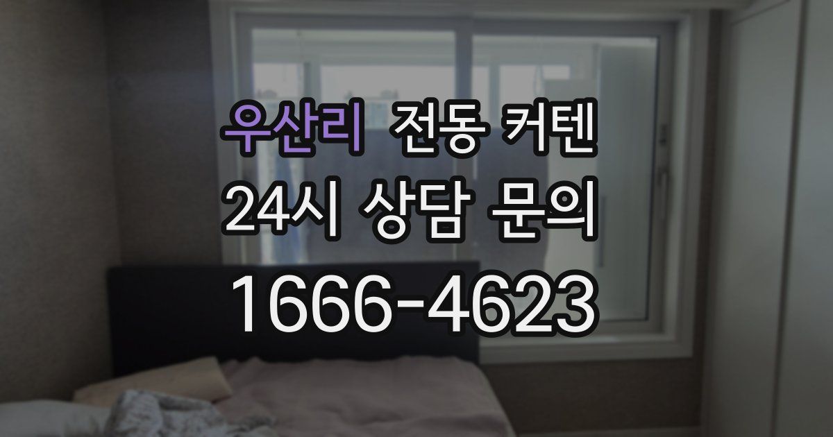 우산리 전동 커텐
