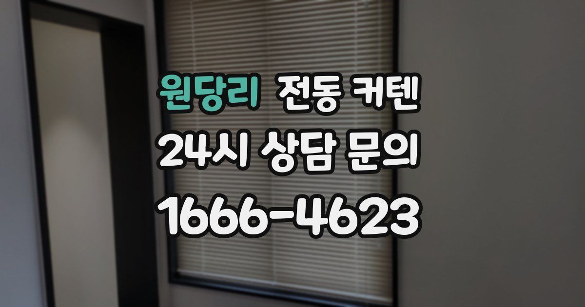 원당리 전동 커텐