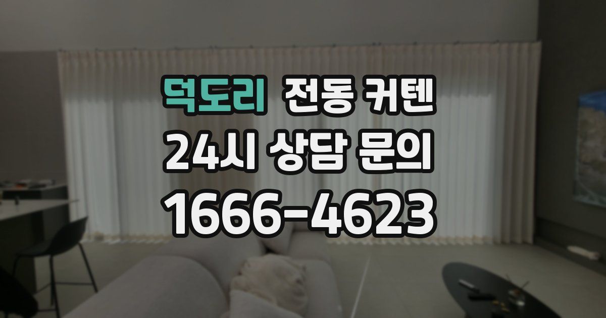 덕도리 전동 커텐