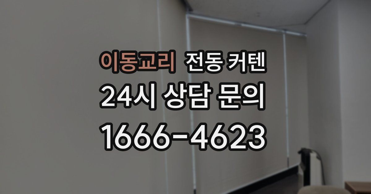 이동교리 전동 커텐