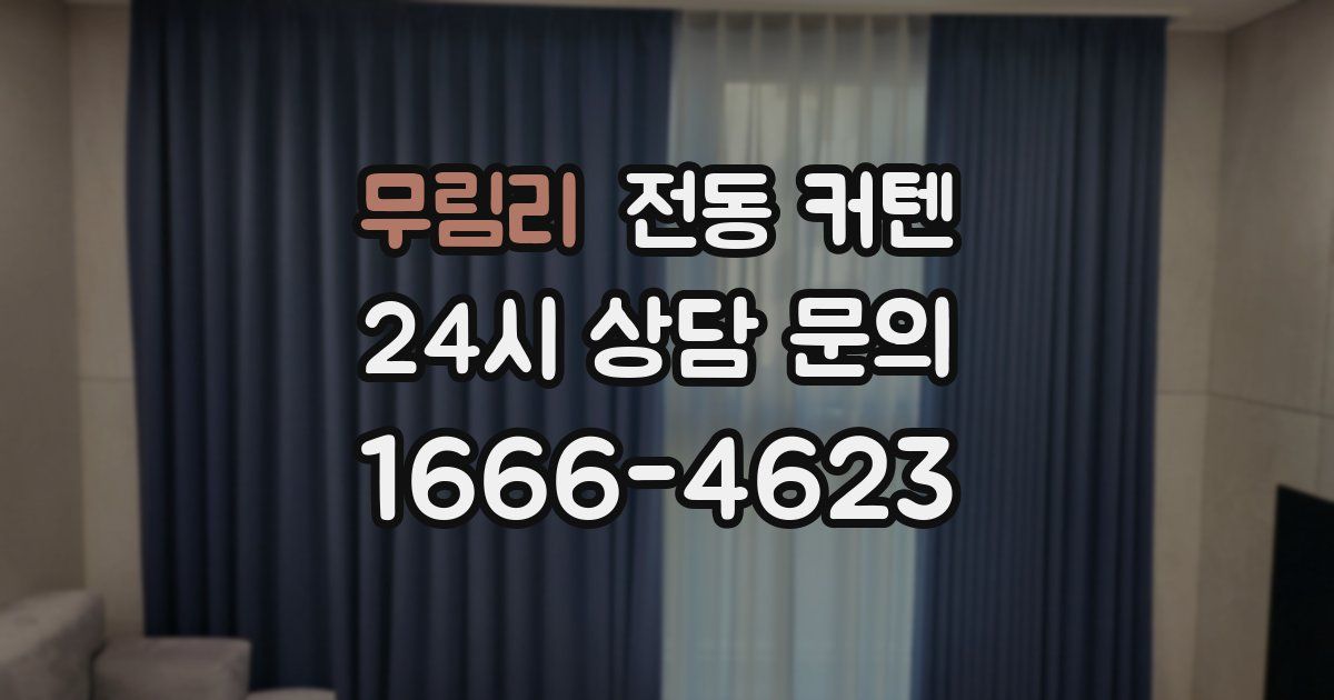 무림리 전동 커텐