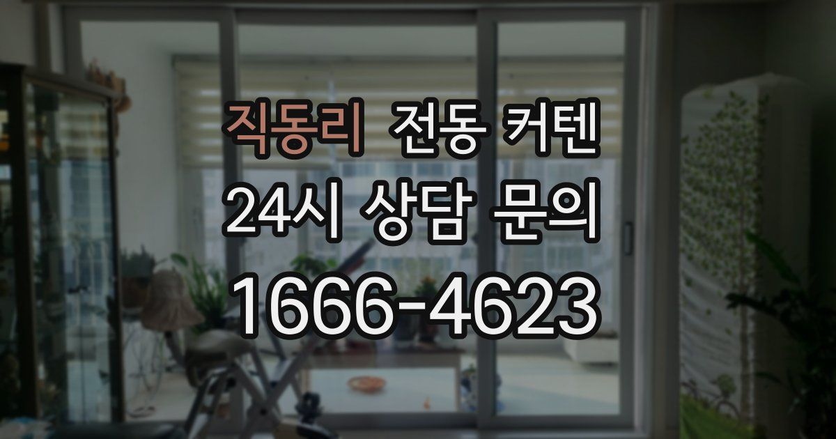 직동리 전동 커텐