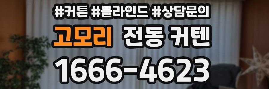 고모리 전동 커텐