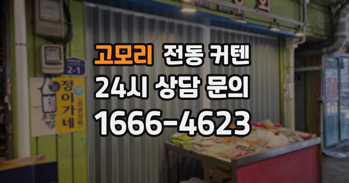 고모리 전동 커텐