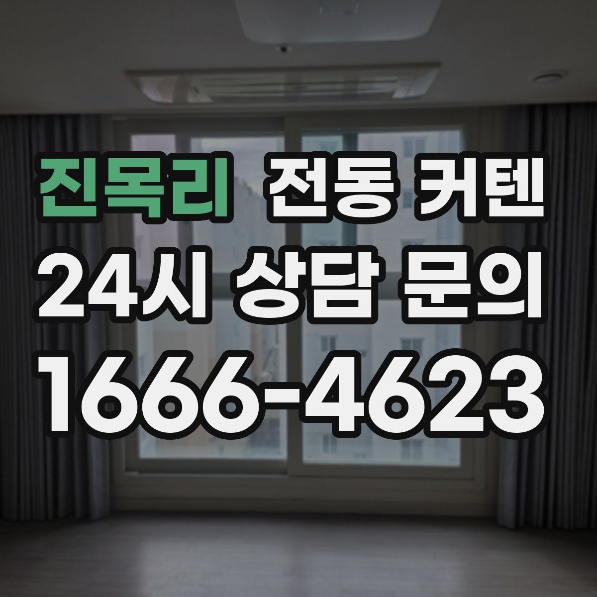 진목리 전동 커텐
