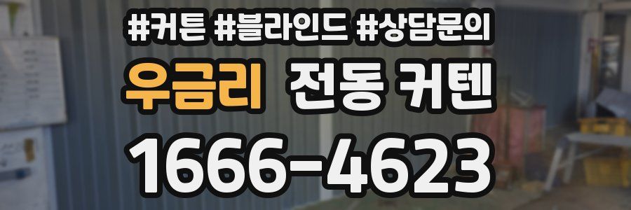 우금리 전동 커텐