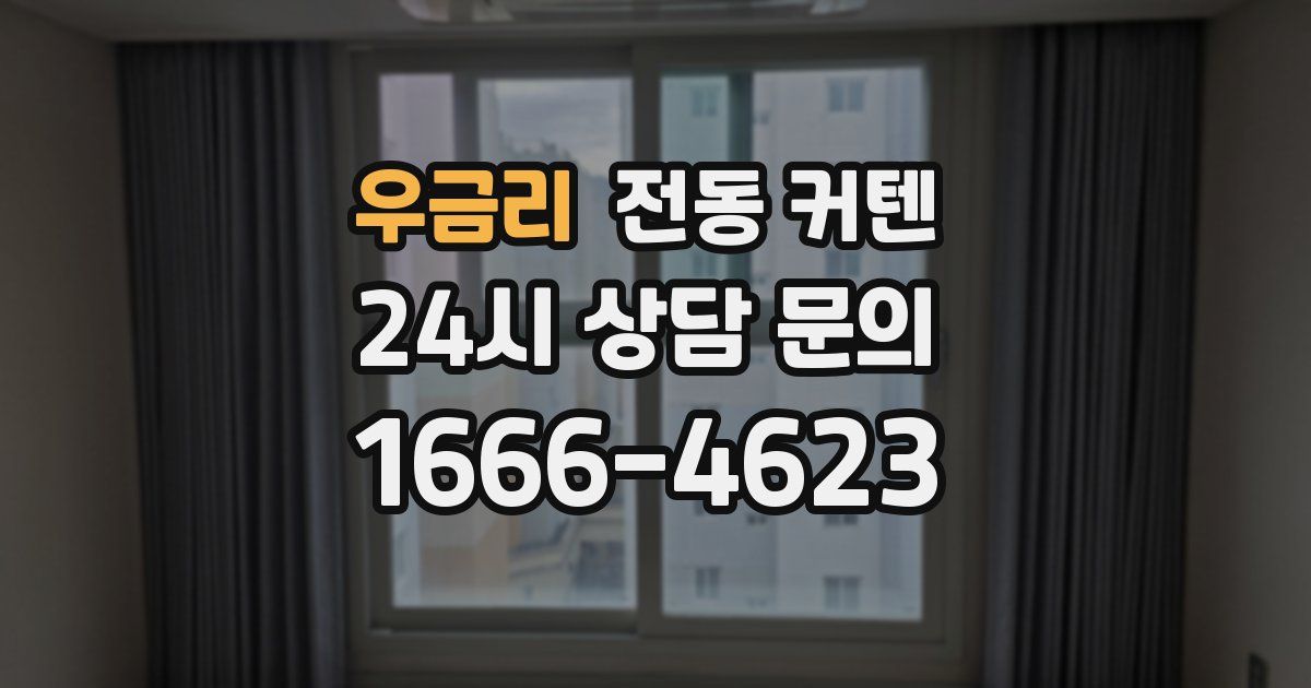 우금리 전동 커텐