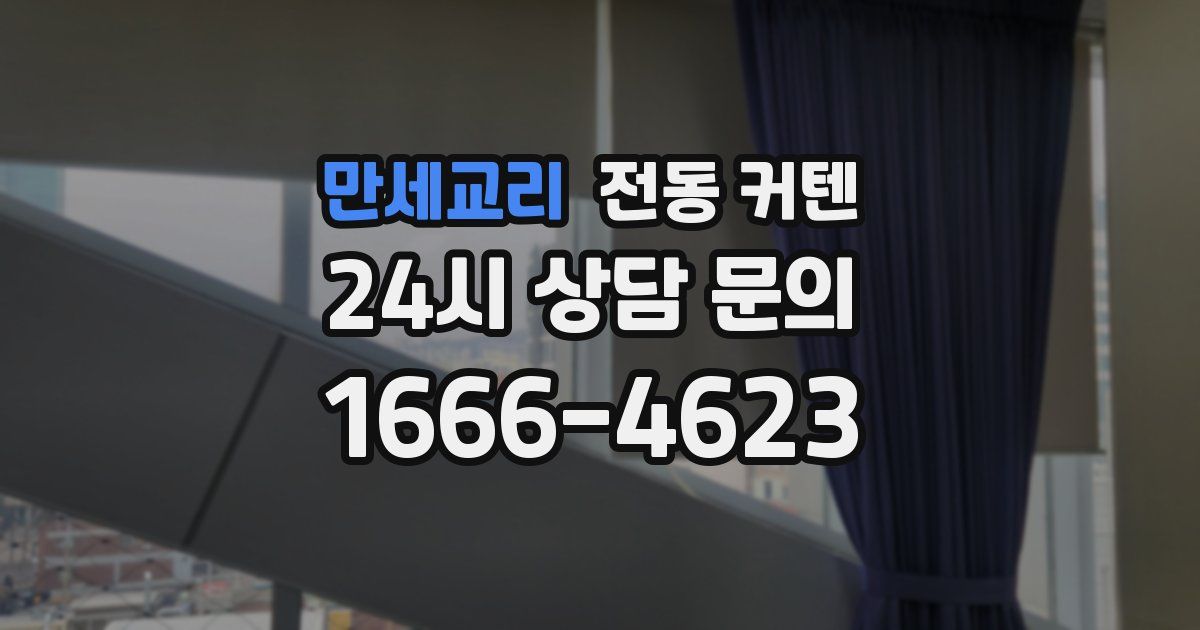 만세교리 전동 커텐