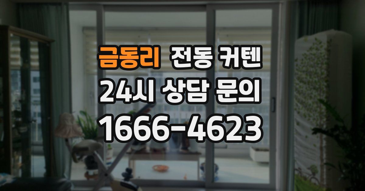 금동리 전동 커텐