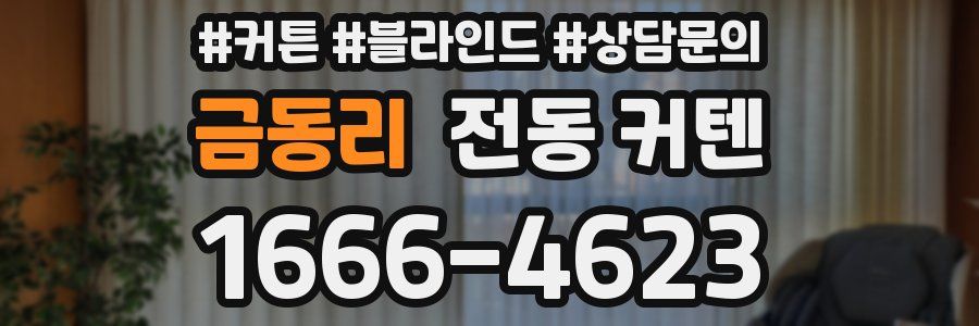 금동리 전동 커텐