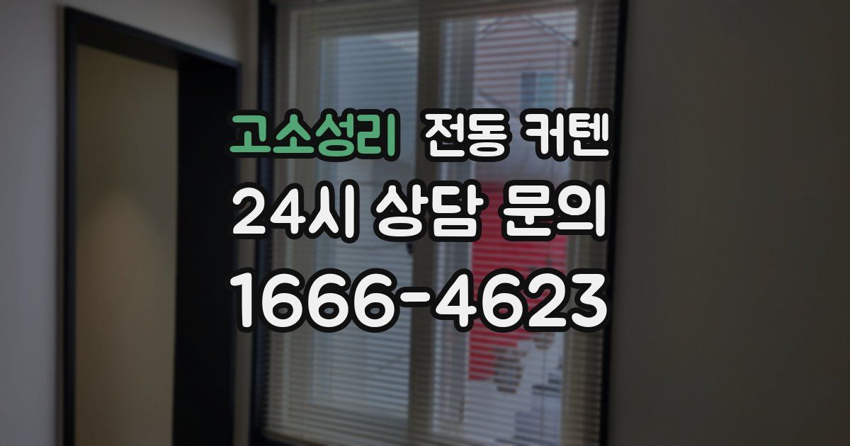 고소성리 전동 커텐