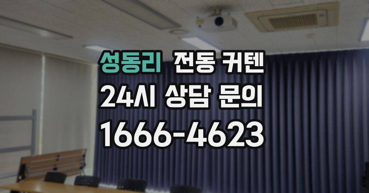 성동리 전동 커텐