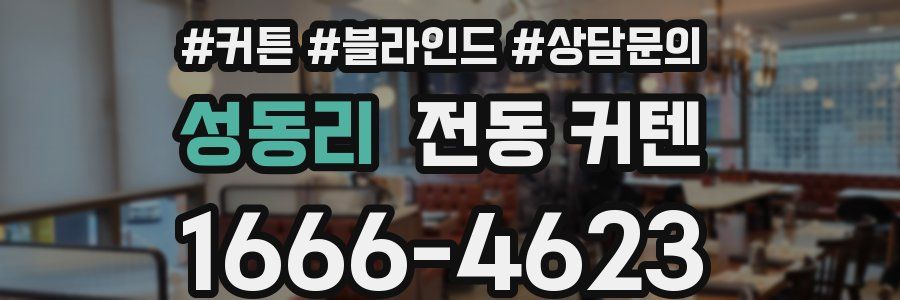 성동리 전동 커텐