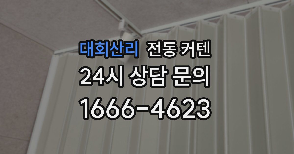 대회산리 전동 커텐