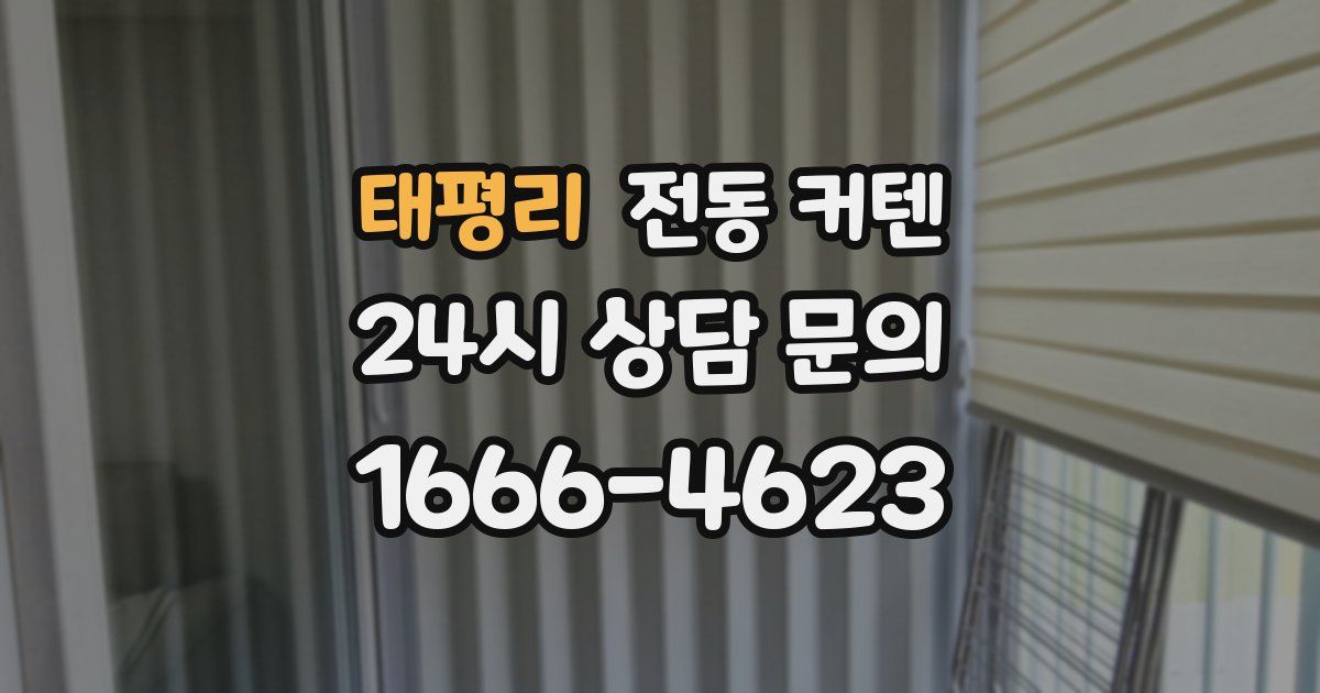 태평리 전동 커텐