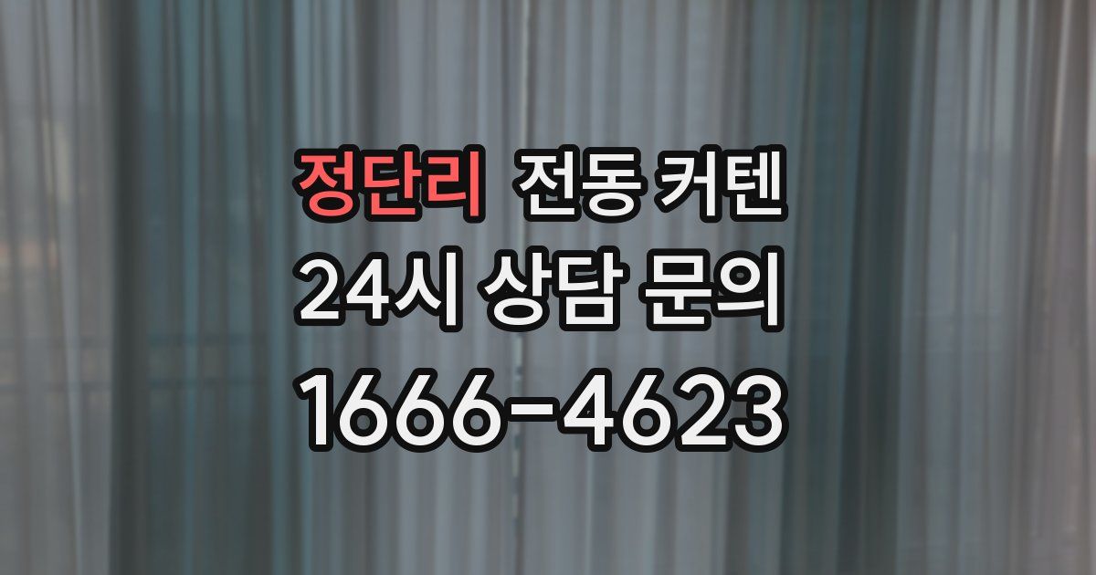 정단리 전동 커텐