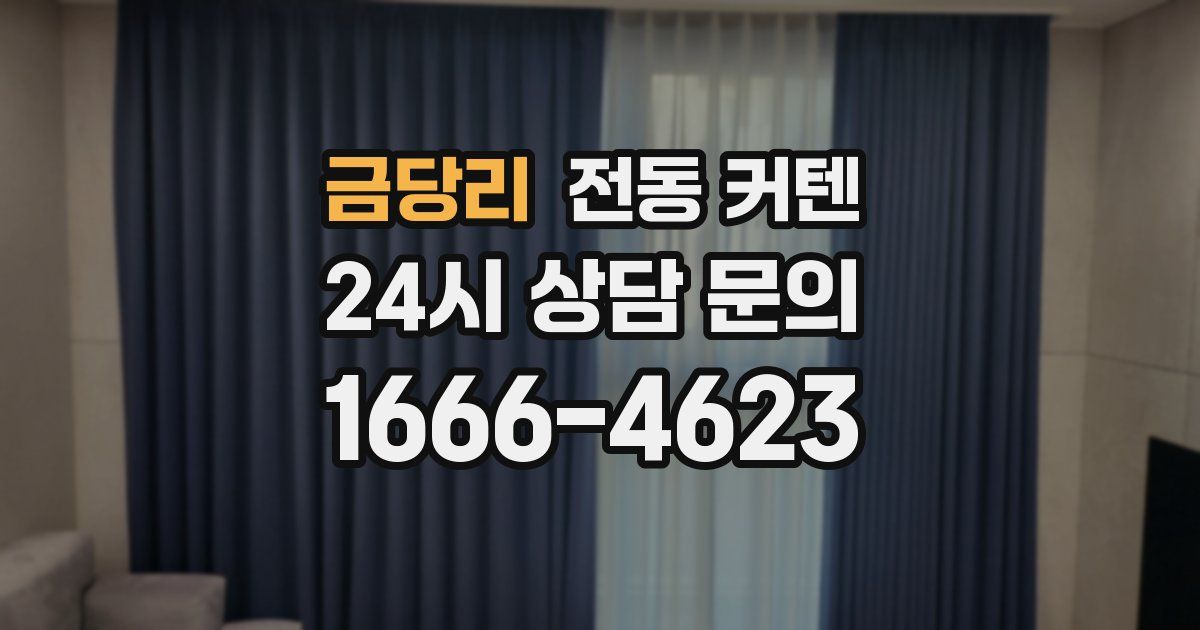 금당리 전동 커텐