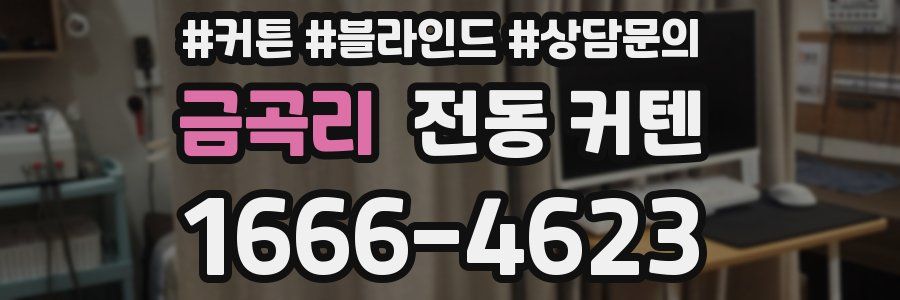 금곡리 전동 커텐