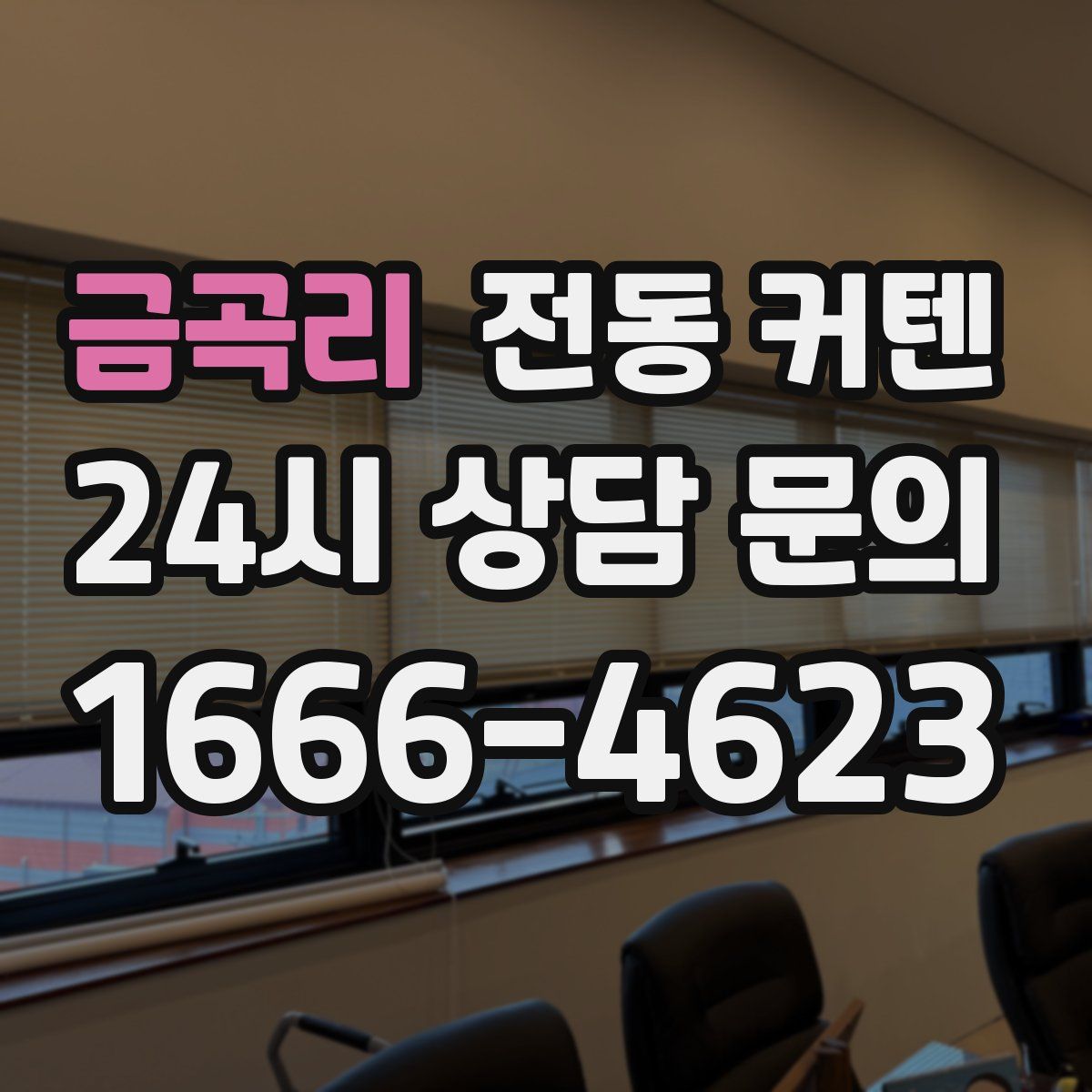 금곡리 전동 커텐