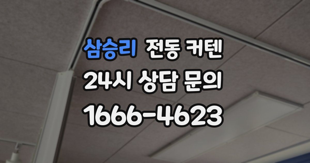 삼승리 전동 커텐
