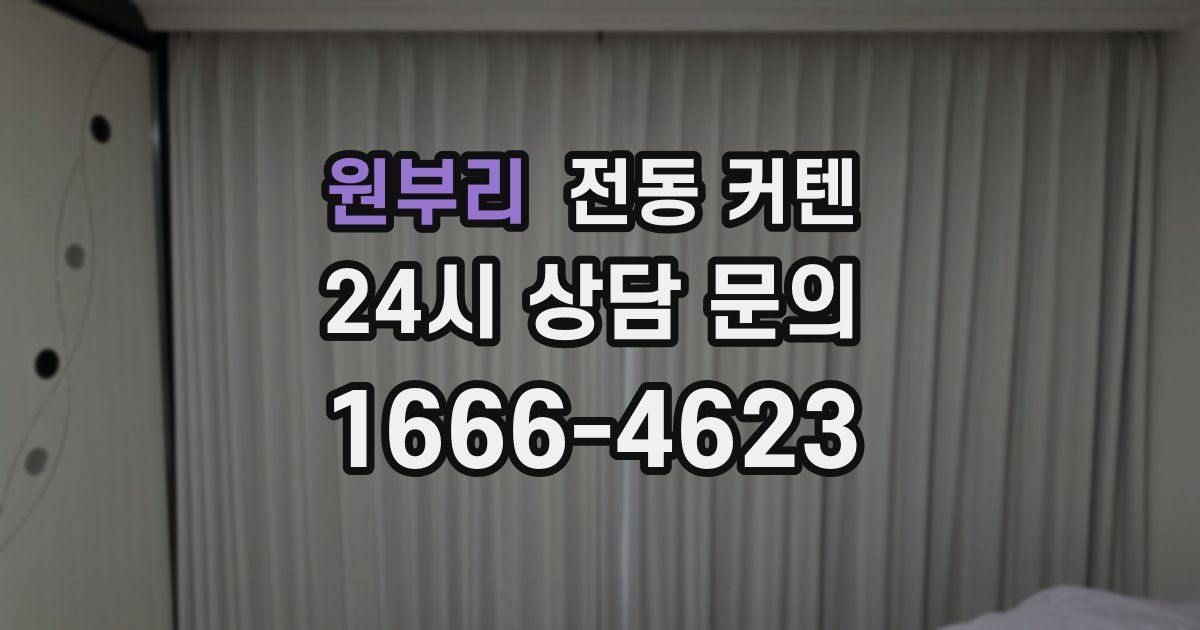원부리 전동 커텐