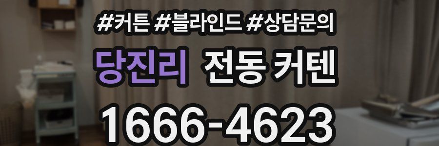 당진리 전동 커텐