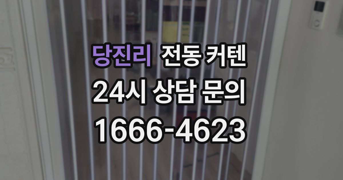 당진리 전동 커텐