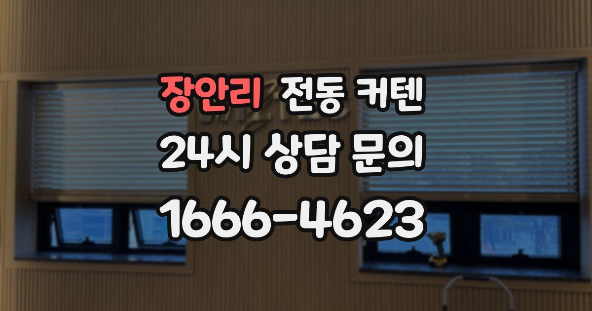 장안리 전동 커텐
